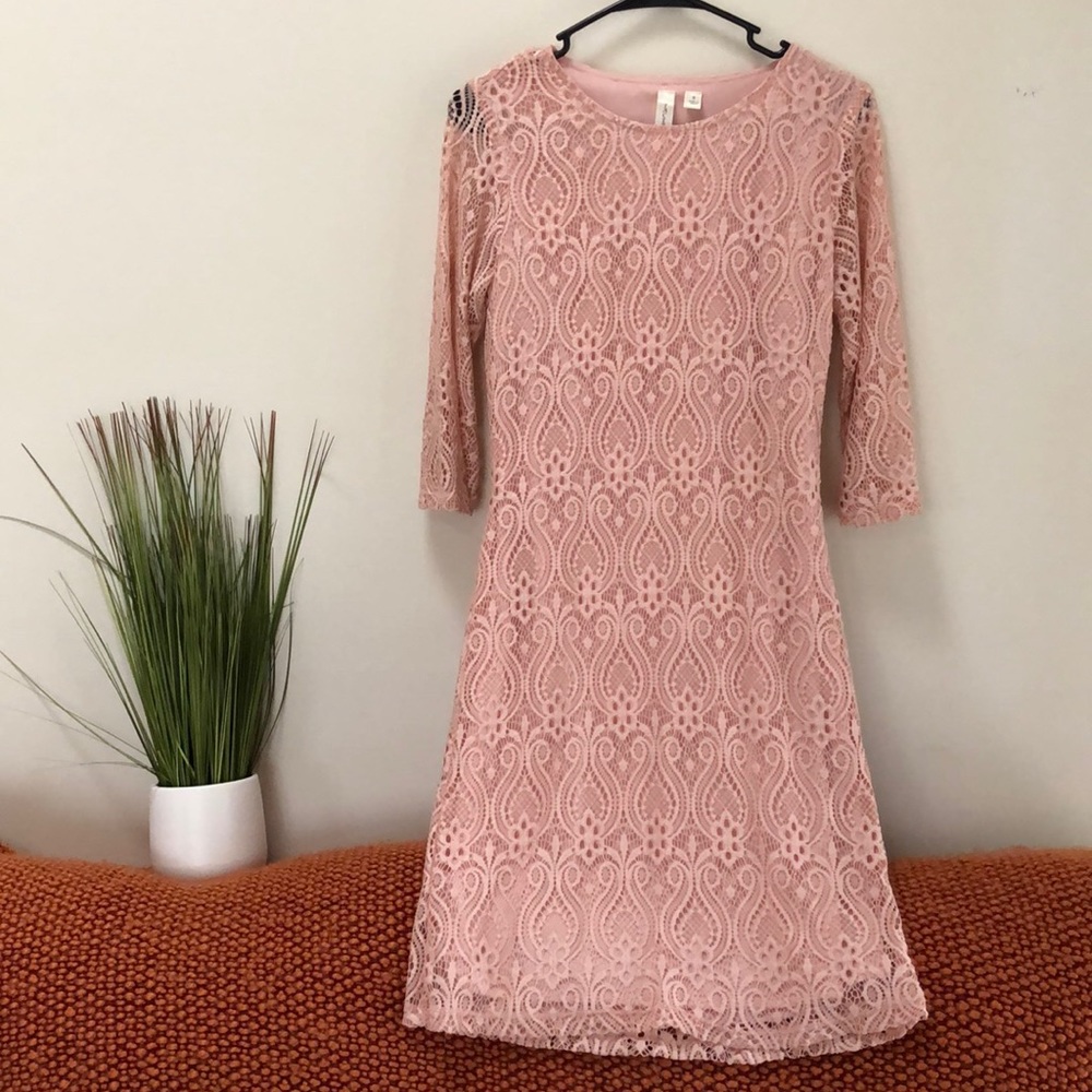Blush Lace Dress